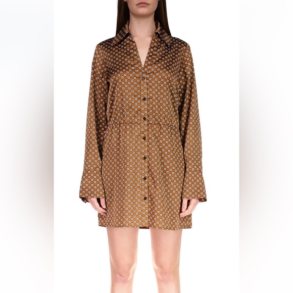 Sanctuary Dresses & Skirts - Sanctuary Women's Modern Shirtdress Geometric Print Button Down Size Medium